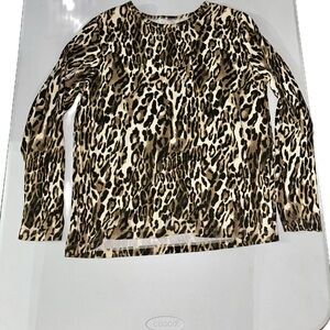 Vicki Wayne Animal Print Blouse